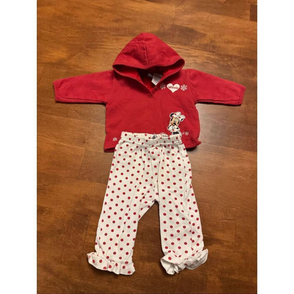 Vintage Y2K, Disney, Minnie, mouse baby matching set size 6-9 m